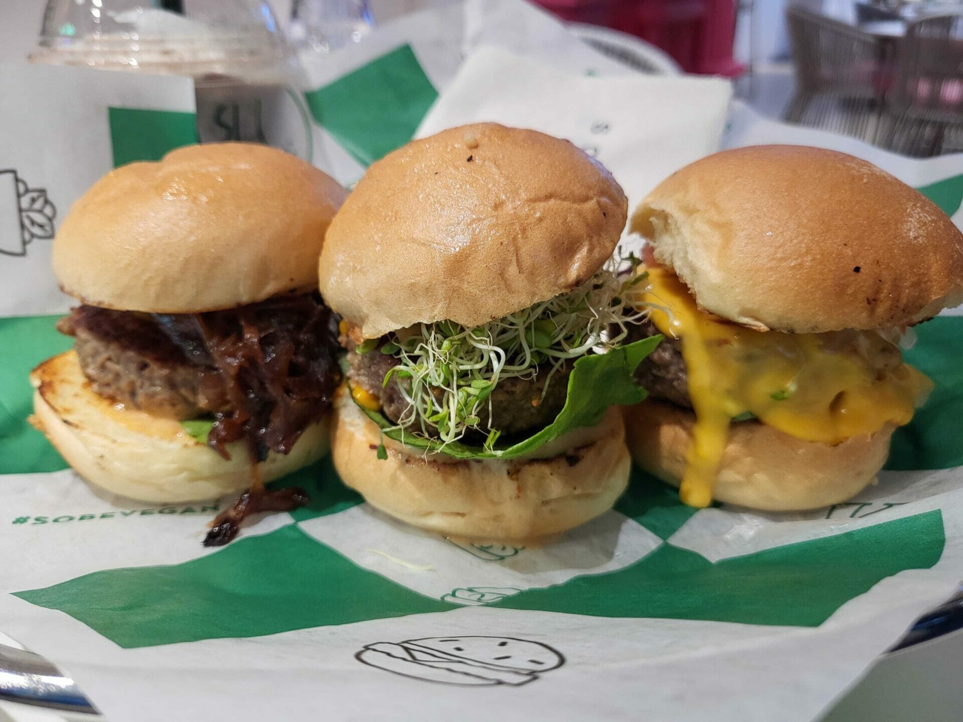 Sobe Vegan - Burger Flight